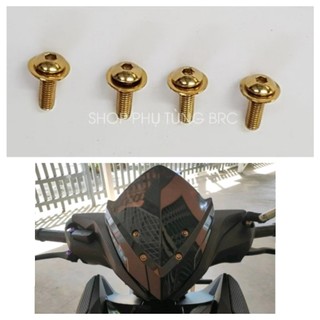 Combo 4 ốc titan bắt mão xe WINNER X V2 2019 - 2021