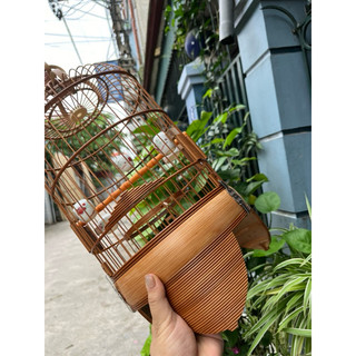 Lồng tàu dừa khuyên trúc đen - lồng chim vác
