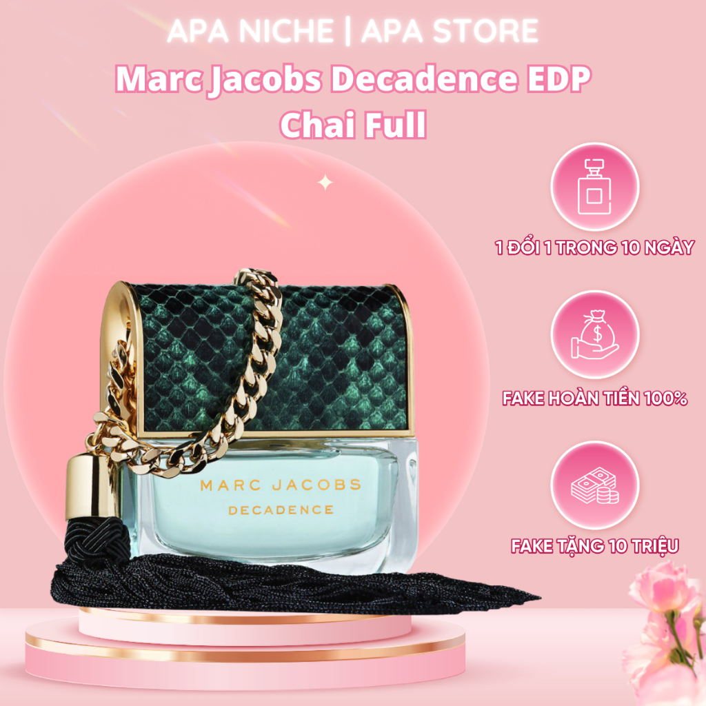 [Mã WCP062 giảm 30% đơn 120.000Đ] Nước Hoa Nữ Decadence Marc Jacobs Chai Full Apa Store