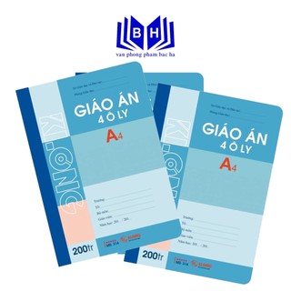 Sổ giáo án a4 200 trang klong ms314t4, sổ giáo án 4 ô ly 200 trang a4 klong ms314t4