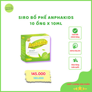 Siro ho cho bé Anphakids hiệu quả cực tốt [CHÍNH HÃNG VIỆN HÀN LÂM]