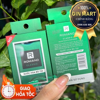 Nước hoa nam bỏ túi mini Romano VIP 18ml/ Xmen for boss 18ml