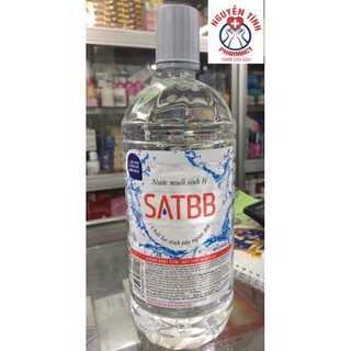 Nước muối sinh lý SATBB chai 1 lít (chỉ ship hỏa tốc Hà Nội)
