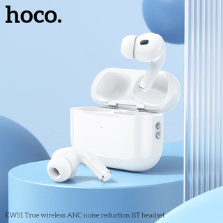 Tai nghe bluetooth Hoco EW51 - tai nghe nhét tai có mic đàm thoại, khử ồn ANC, cửa sổ báo pin.