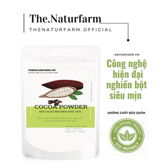 Bột cacao organic nguyên chất Naturfarm 100GR [ Bột pha uống & làm đẹp ]