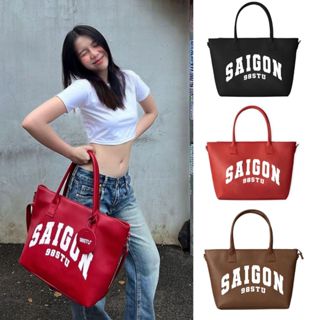 Túi tote saigon 98stu size L da pu cao cấp đựng vừa laptop 20inch tặng kèm dây đeo