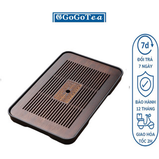 Khay Đựng Trà Cao Cấp Bằng Tre hun (36.5x24x3.3 ,43x26x3.5cm)