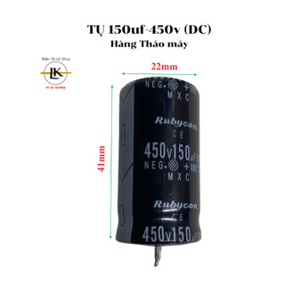 Tụ lọc nguồn 150uf 450v dc hàng tháo máy giá 10 tụ - điện tử lk shop