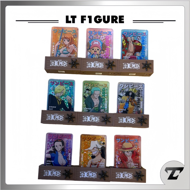 [LT F1gure] Thẻ Acrylic Cát Chảy Phát Sáng OnePiece - Chính Hãng Đế Acrylic Trang Trí Cát Chảy Có Le