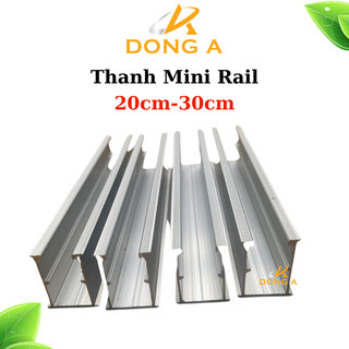Thanh mini rail, thanh ray nhôm lắp pin năng lượng mặt trời,Thanh rail nhôm dài 20cm-30cm thanh ray gắn pin năng lượng