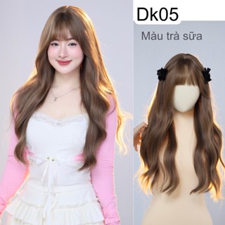 Nguyên bộ tóc giả dệt kim xoăn dài 48cm DK05 cao cấp (Tặng combo lưới + lược + dưỡng),Tóc Xinh Mỹ Lệ