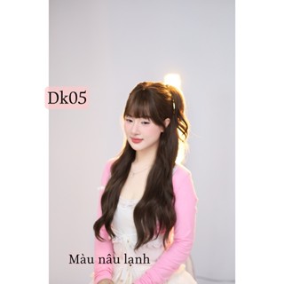  Tóc giả dệt kim nguyên đầu xoăn dài 48cm DK05 cao cấp  Tặng lưới + lược + dưỡng Tóc Xinh Mỹ Lệ 