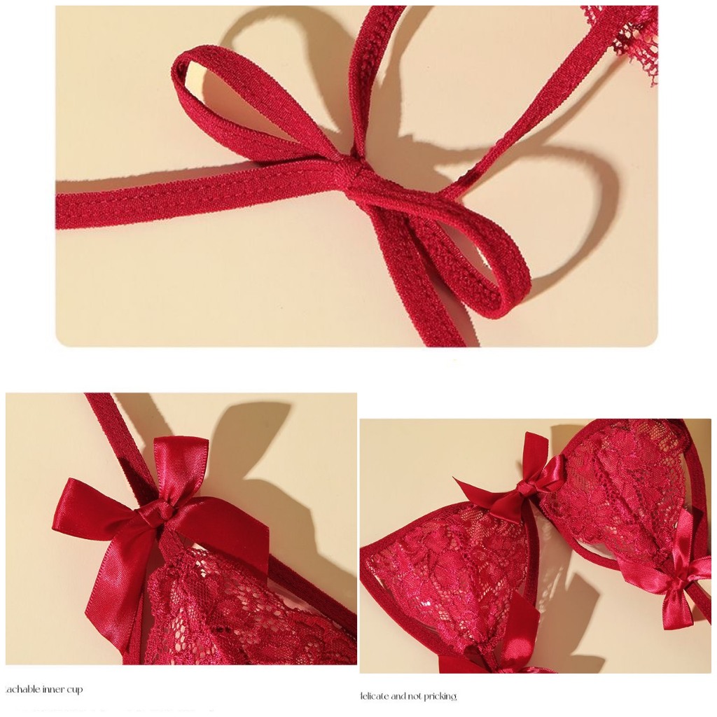 Bộ Đồ Lót Quyến Rũ Gợi Cảm Đính Nơ 1192 [CWEAR.SEXY_ĐỒ NGỦ & NỘI Y CAO CẤP] | BigBuy360 - bigbuy360.vn