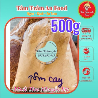 500g MUỐI TÔM BỘT Tây Ninh siêu ngon - dùng trộn bánh tráng- lắc trái cây