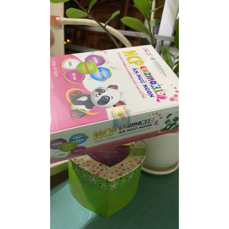 Siro Yến Sào Ăn Ngon Ngủ Tốt ENZIMOKID NCP Giúp Bé Tăng Cân Tự Nhiên - Hộp 20 Ống