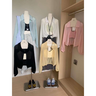306 SƠ MI TƠ GIẤY TAY BO RÚT EO