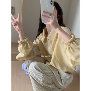 306 SƠ MI TƠ GIẤY TAY BO RÚT EO