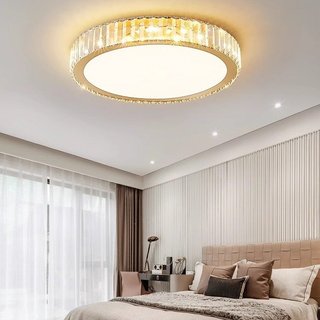 Đèn trần phòng khách KOMU pha lê,  đèn trần phòng ngủ cao cấp DB9002 - Tặng kèm điều khiển từ xa