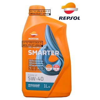 Dầu nhớt tổng hợp toàn phần tay ga Repsol Smarter 5w40 1000ml (1L) - Shopnhottot