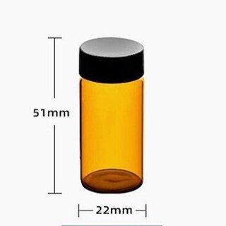 50 Lọ thủy tinh nâu 10mL và 50 lọ nâu 20mL