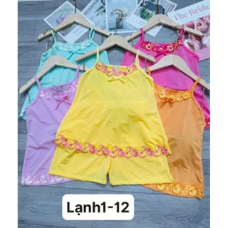  Combo 3 Bộ Đồ Bộ Bé Gái Mặc Nhà 6kg - 18kg Vải Thun Lạnh Mát Mẻ Kiểu Cánh Tiên. Bộ Quần Áo Trẻ Em Cho Bé Gái 