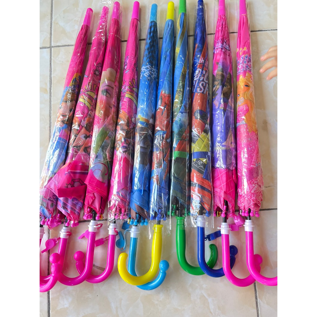 Ô, dù cầm tay trẻ em nhiều hình ngộ ngĩnh, ô cho bé, ô che mưa che nắng cho bé