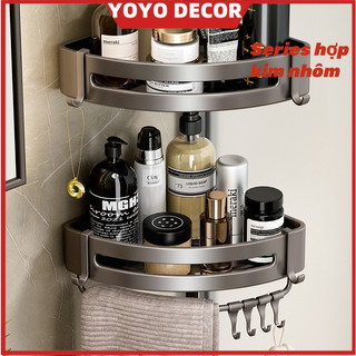 Kệ góc dán tường, kệ nhà tắm, chất liệu nhôm không gỉ siêu nhẹ để đồ tiện lợi，phòng tắm，nhà vệ sinh