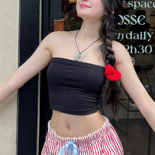 Áo ống, tube thêu hoa - Paparoti.sg