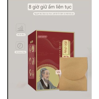 Hộp 10 miếng dán giữ nhiệt giảm đau bụng kinh, giữ ấm cơ thể. Miếng dán giữ nhiệt ngải cứu