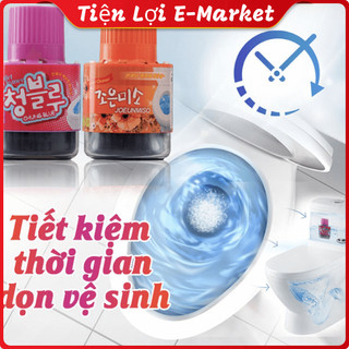 Cốc thả bồn cầu hàn quốc hanvit chung blue 180gr, công nghệ độc quyền đánh bay vi khuẩn, ố vàng