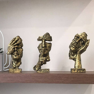 Tượng tam không cao 16cm ,trang trí bàn làm việc,decor bàn học,trang trí bàn làm việc,phòng khách, quà tặng sinh nhật,tâ