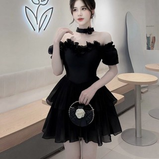 Váy tapta vát eo 2 tầng xòe