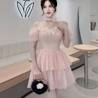 Váy tapta vát eo 2 tầng xòe