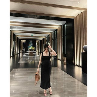 Váy Body Dây Vai Nơ Co Giãn