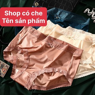 Set 10 quần lót su lụa viền ren cạp cao gen bụng tàng hình