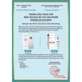 (Mẫu mới đổi tên )Detox hỗ trợ mụn, da không đều màu, sáng trắng da doctor queen