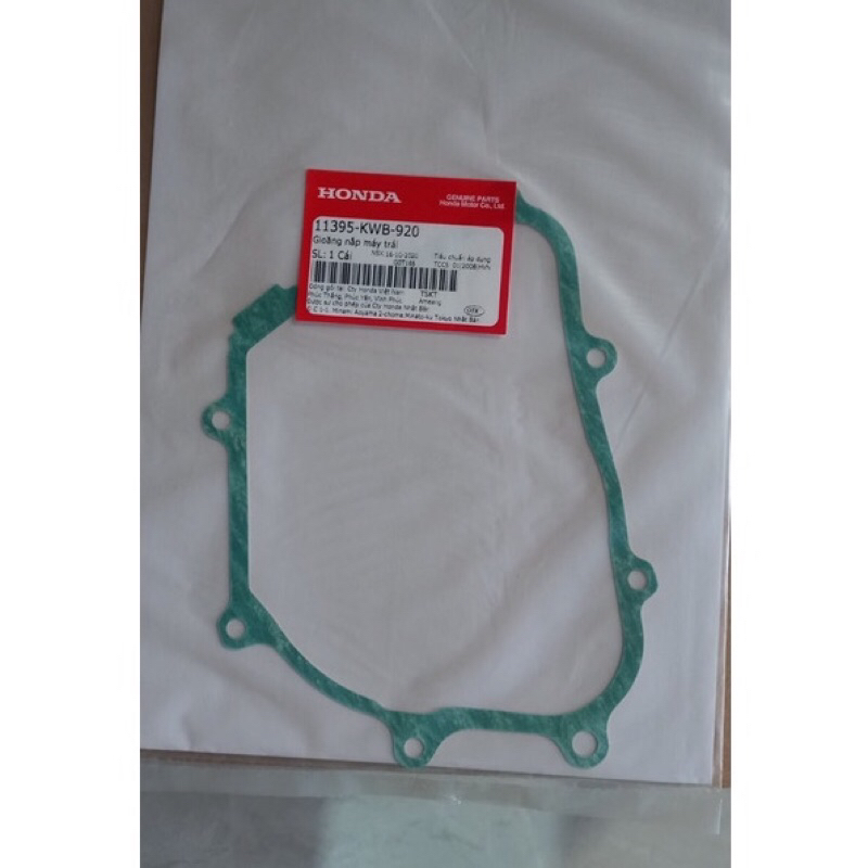 Gioăng bưởng điện - gioăng máy trái HONDA WAVE S110, RS110, RSX 110. Mã sp 11395KWB920