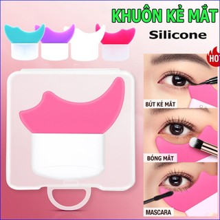 Khuôn kẻ mắt / mascara hình chữ y bằng silicon mềm có thể tái sử dụng cho người mới bắt đầu