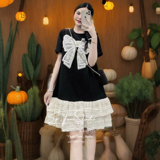 Đầm Bầu Tết Váy Bầu Mùa Hè phối Hình Thiết Kế Xinh Xắn Sang Chảnh Chất Thun Cotton