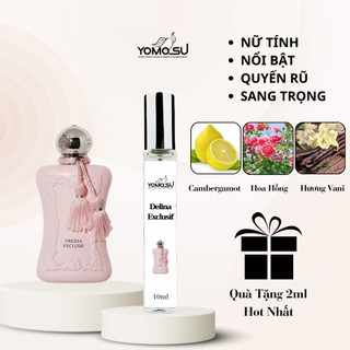  Nước Hoa Nữ Parfums de Marly Delina Exclusif Quyến Rũ, Nổi Bật, Sang Trọng Dung tích 10ml - YOMOSU