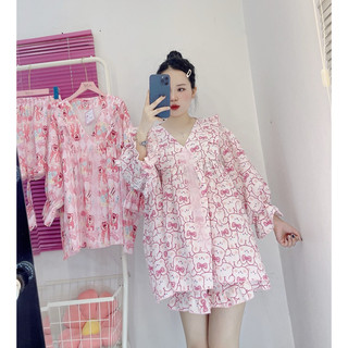 đồ Bộ Babydoll lụa xốp bigsize 60-90kg