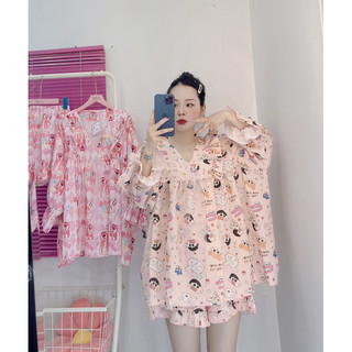 đồ Bộ Babydoll lụa xốp bigsize 60-90kg