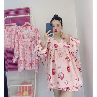 đồ Bộ Babydoll lụa xốp bigsize 60-90kg