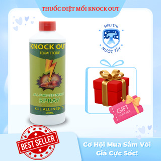 Chai xịt diệt mối mọt tận gốc knock out 500ml nguồn gốc thảo mộc, diệt mối mọt gỗ, tủ bếp, sàn gỗ