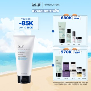 Gel rửa mặt dạng thạch cấp ẩm sạch sâu belif Aqua Bomb Jelly Cleanser 160 ml