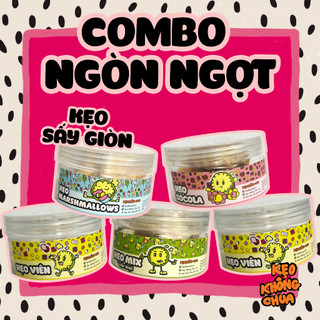  Combo NGÒN NGỌT 5 sản phẩm: Chew Alpenliebe Socola Marshmallows Mix - KẸO SẤY GIÒN KKC 