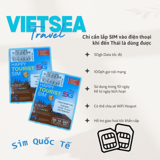 Sim du lịch Thái Lan internet tốc độ cao 4G nghe gọi thoải mái