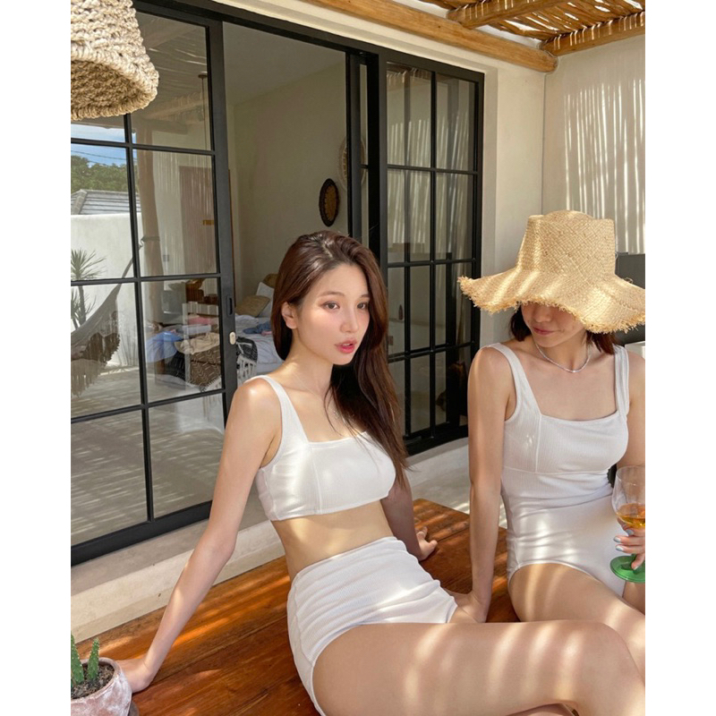 Bikini 1 mảnh/2 mảnh cổ vuông basic