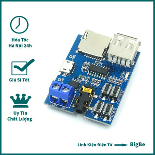 Mạch giải mã mp3 + tf gm4563, phát nhạc từ the nhớ, usb