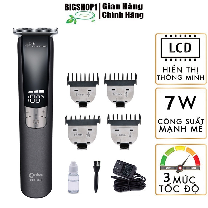 Tông đơ bấm viền Codos CHC-339 có 3 tốc độ